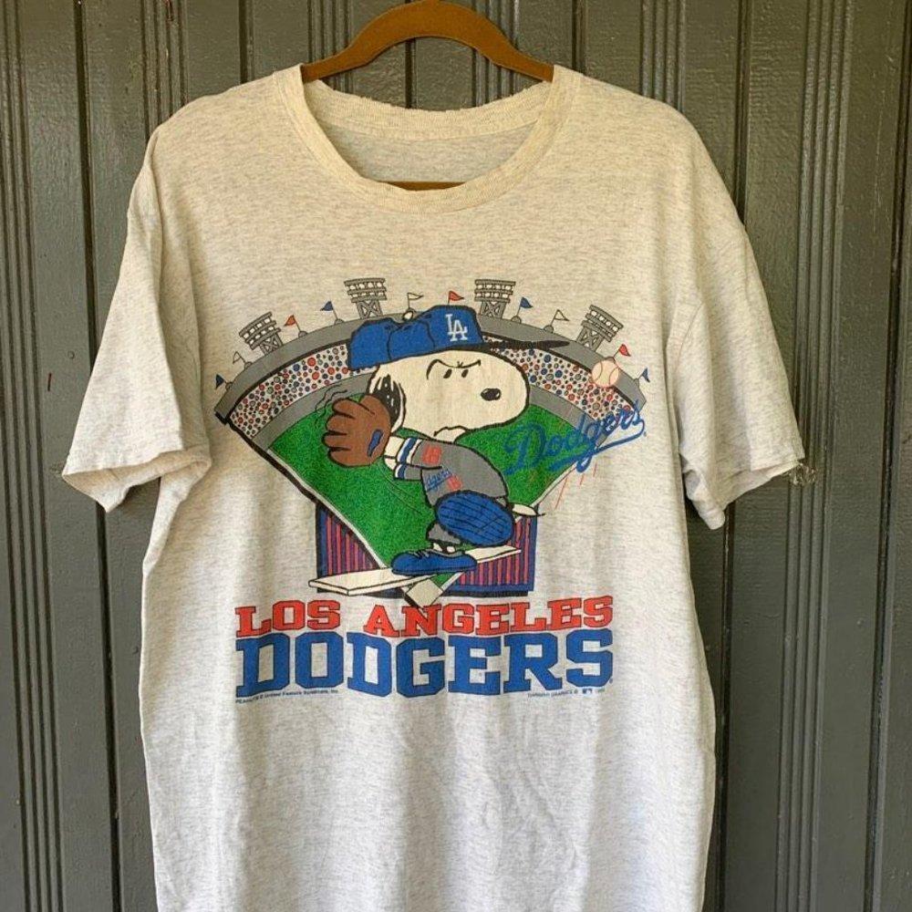 90S Los Angeles Dodgers Short Sleeve Cotton T-Shirt Unisex Tee